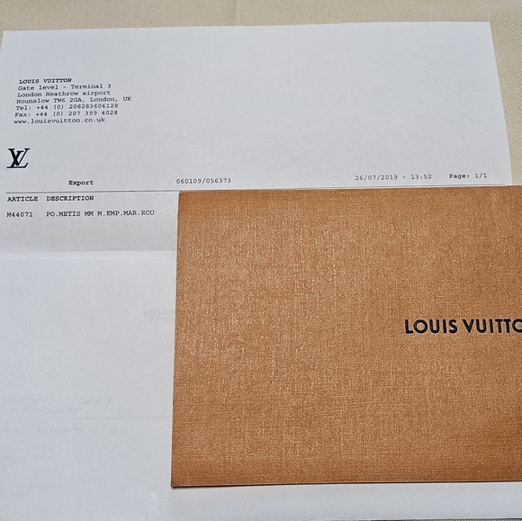 Authentic Louis Vuitton Pochette Metis Empreinte Marine Rouge - Picture 15 of 16